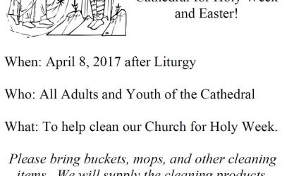 Saturday of Lazarus Church Clean Up