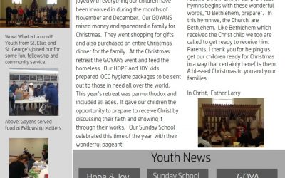 Monthly Youth Update for December 2017